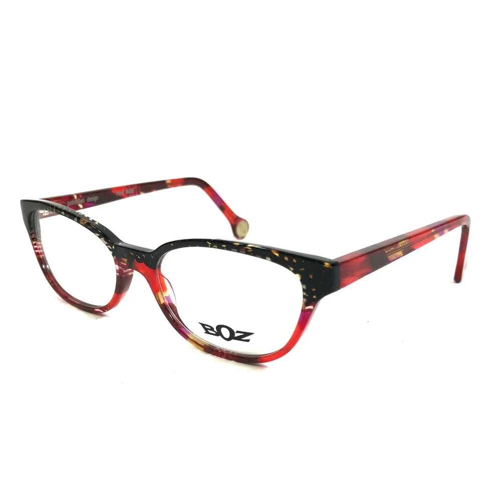 BOZ Eyeglasses Frames VANINA 9333 Black Pink Red Brown Marble 52-16-145